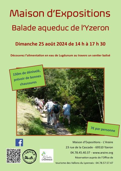Balade Aqueduc Yzeron -25 aout 2024- Monts Actus