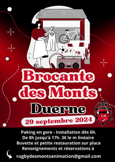 Brocante des Monts Duerne -29 septembre 2024- Monts Actus