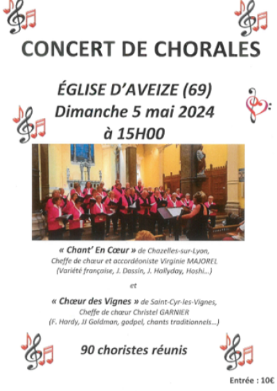 Concert Chorales -5 mai 2024- Monts Actus