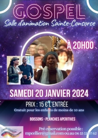 Concert Gospel 2024 - Sainte-Consorce - Monts Actus