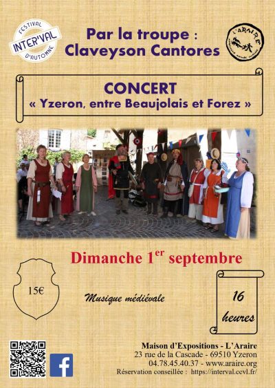 Concert Interval Yzeron -1er septembre 2024- Monts Actus