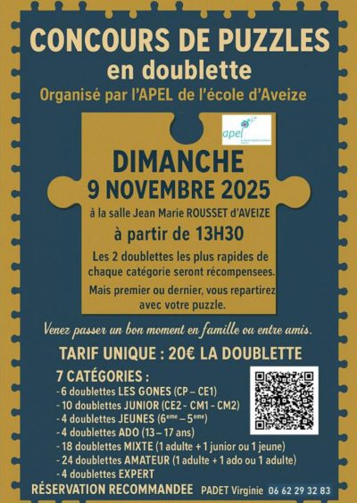 Concours de puzzle en doublette aveize - monts actus
