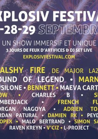 Explosiv Festival St Andeol le chateau-27 au 29 septembre 2024- Monts Actus