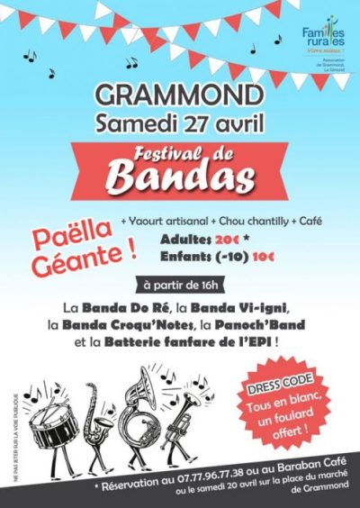 Festival de Bandas Grammond -27 avril 2024- Monts Actus