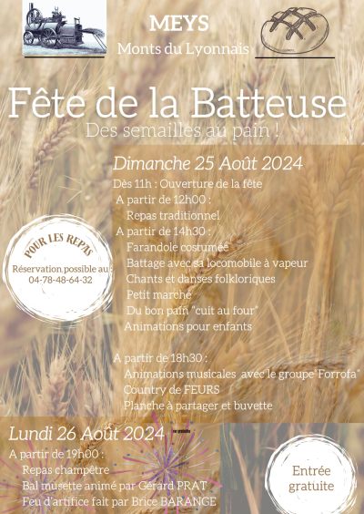 Fete de la batteuse Meys -25 aout 2024- Monts Actus