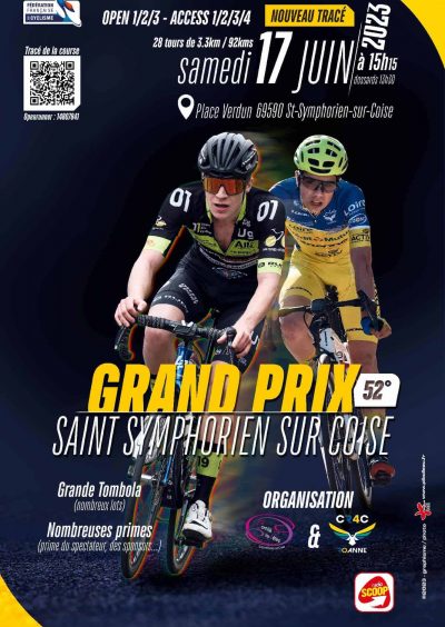 Grand Prix cycliste Saint Symphorien sur Coise - Monts Actus