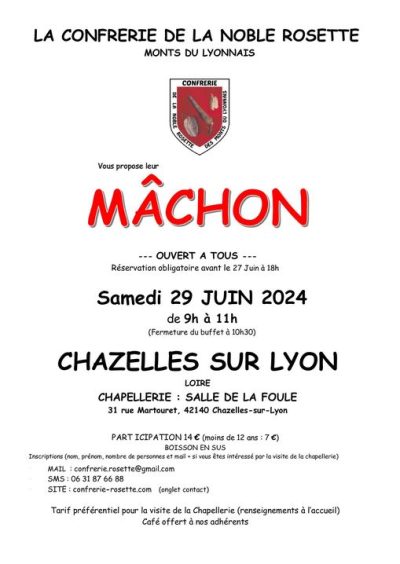 Machon Chazelles sur Lyon -29 juin 2024- Monts Actus