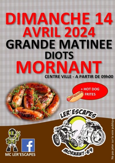 Matinee Diots et hot dog Mornant -14 avril 2024- Monts Actus