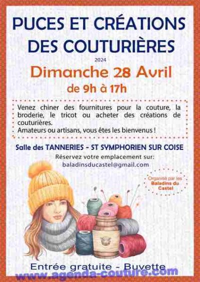 Puces des couturieres Saint Symphorien sur Coise- 28 avril 2024- Monts Actus