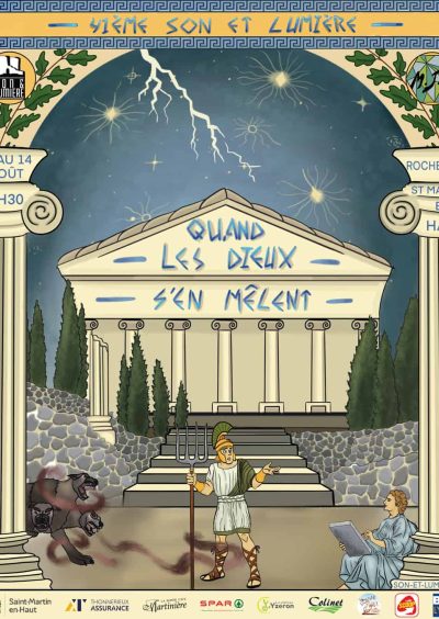 Son & Lumière 2025 - Quand les dieux s’en mêlent - Rochefort - Saint Martin en Haut - Monts Actus