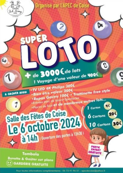 Super Loto Coise -6 octobre 2024- Monts Actus