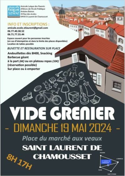 Vide Grenier Saint Laurent de Chamousset -19 mai 2024- Monts Actus