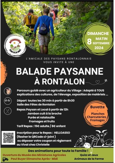 balade paysanne Rontalon -8 septembre- Monts Actus