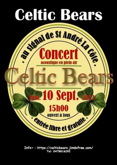 concert celtic bears - signal de saint andré la cote - 10 septembre 2023 - monts actus