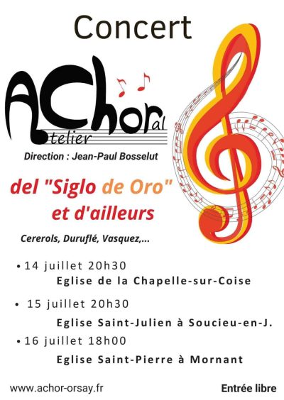 concerts ACHOR - la chapelle sur coise - soucieu en jarrest - mornant - monts actus