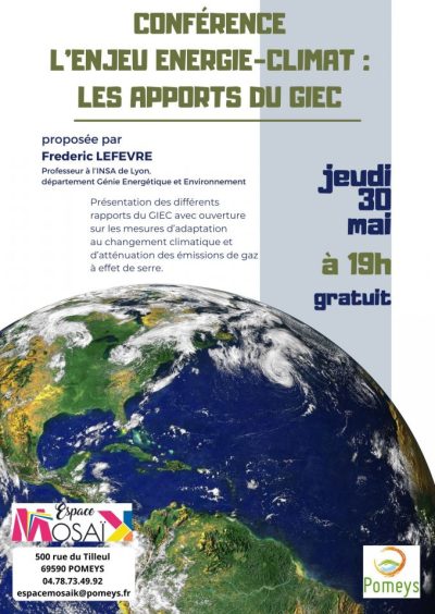 conférence énergie climat Pomeys -30 mai 2024- Monts Actus
