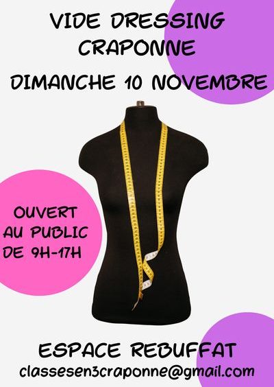 vide dressing craponne -10 novembre 2024- Monts Actus