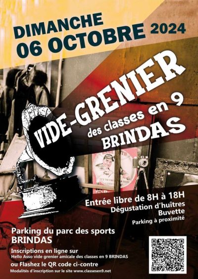 vide grenier Brindas -6 octobre 2024- Monts Actus